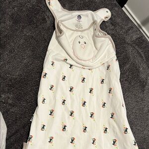 Nested Bean Cream Sleep Sack with Toucan Print